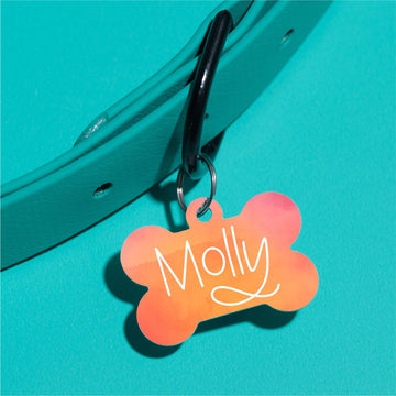 Molly Watercolor Pet ID Tag