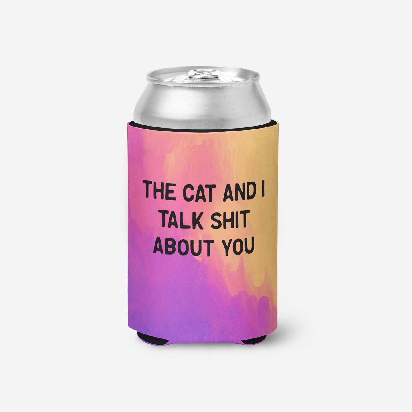 The Cat & I Talk Shit Can Cooler - The Dapper Paw