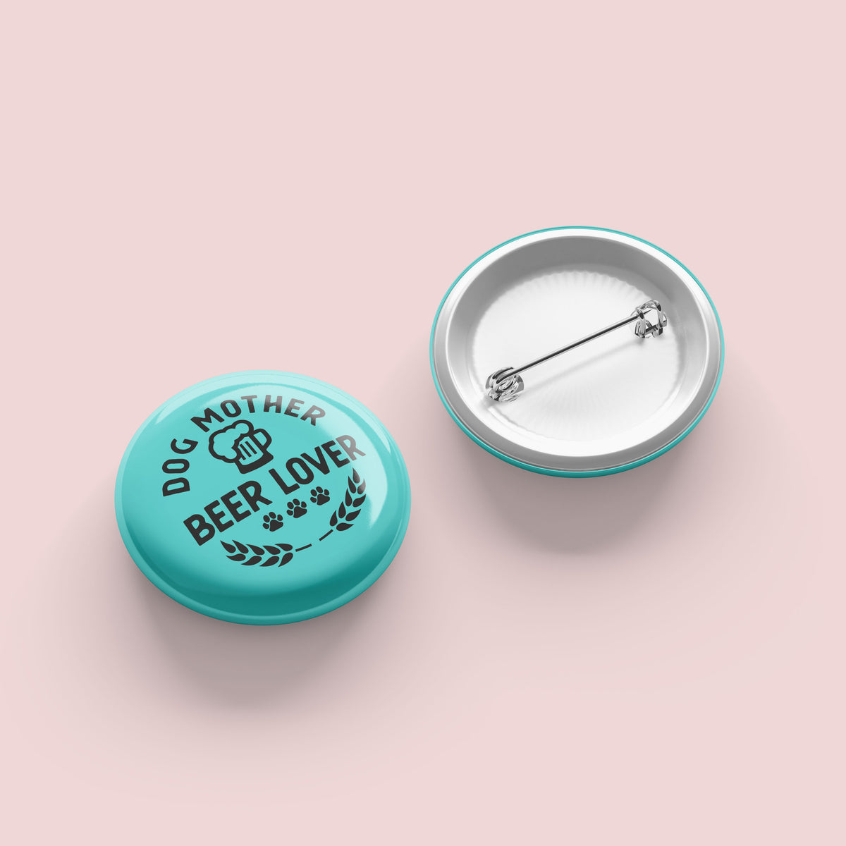 Dog Mother Beer Lover Button - The Dapper Paw