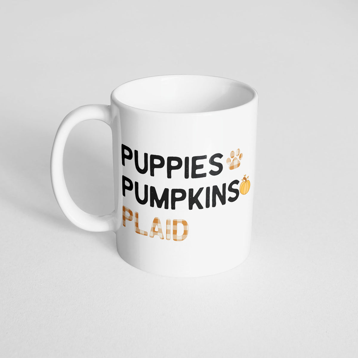 Puppies Pumpkins & Plaid Mug - The Dapper Paw