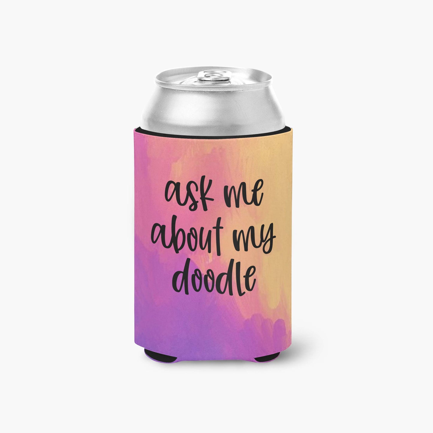 Ask Me About My Doodle Can Cooler - The Dapper Paw