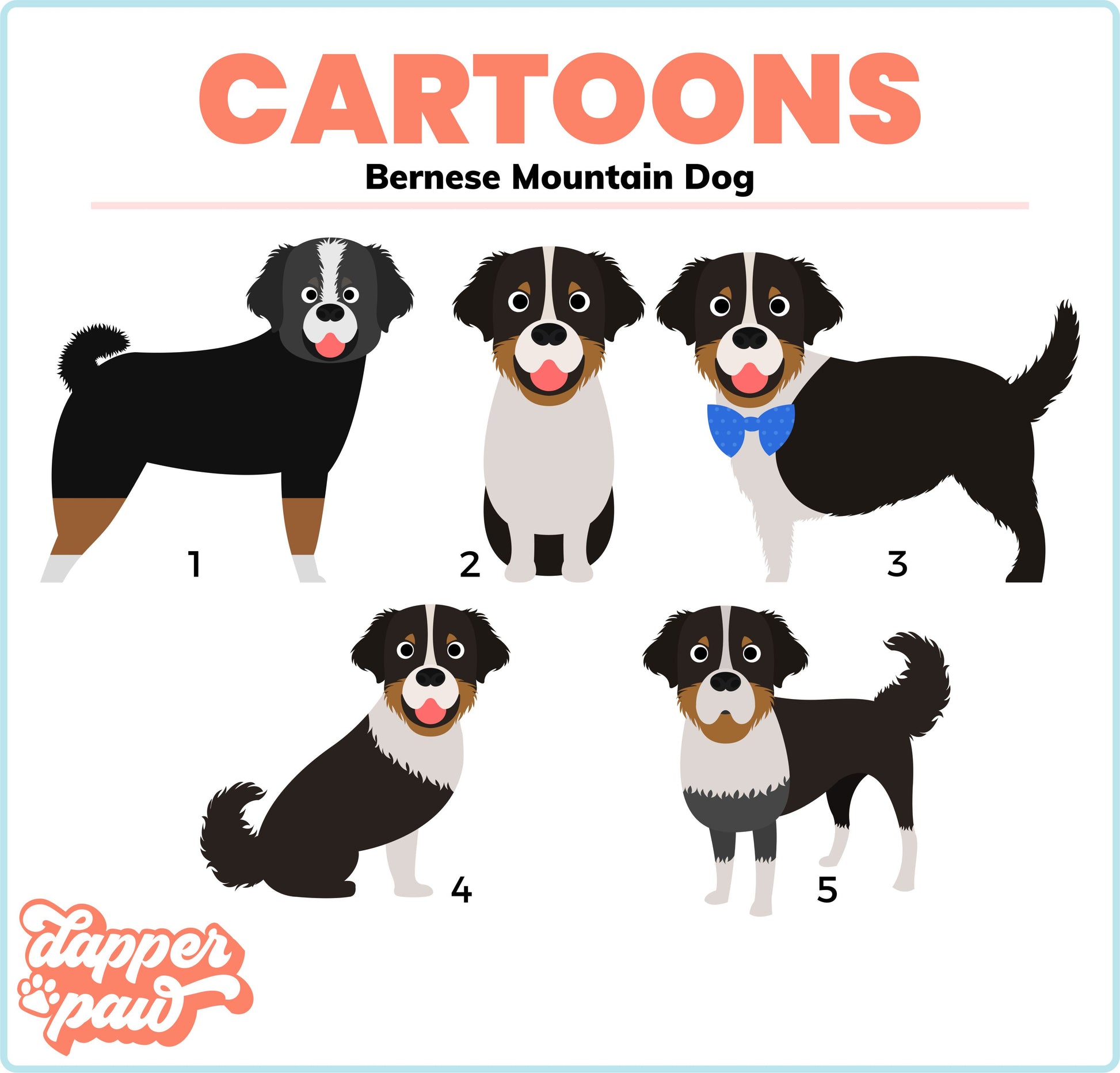 In Memory Of - Single Pet Cartoon Ornament - The Dapper Paw