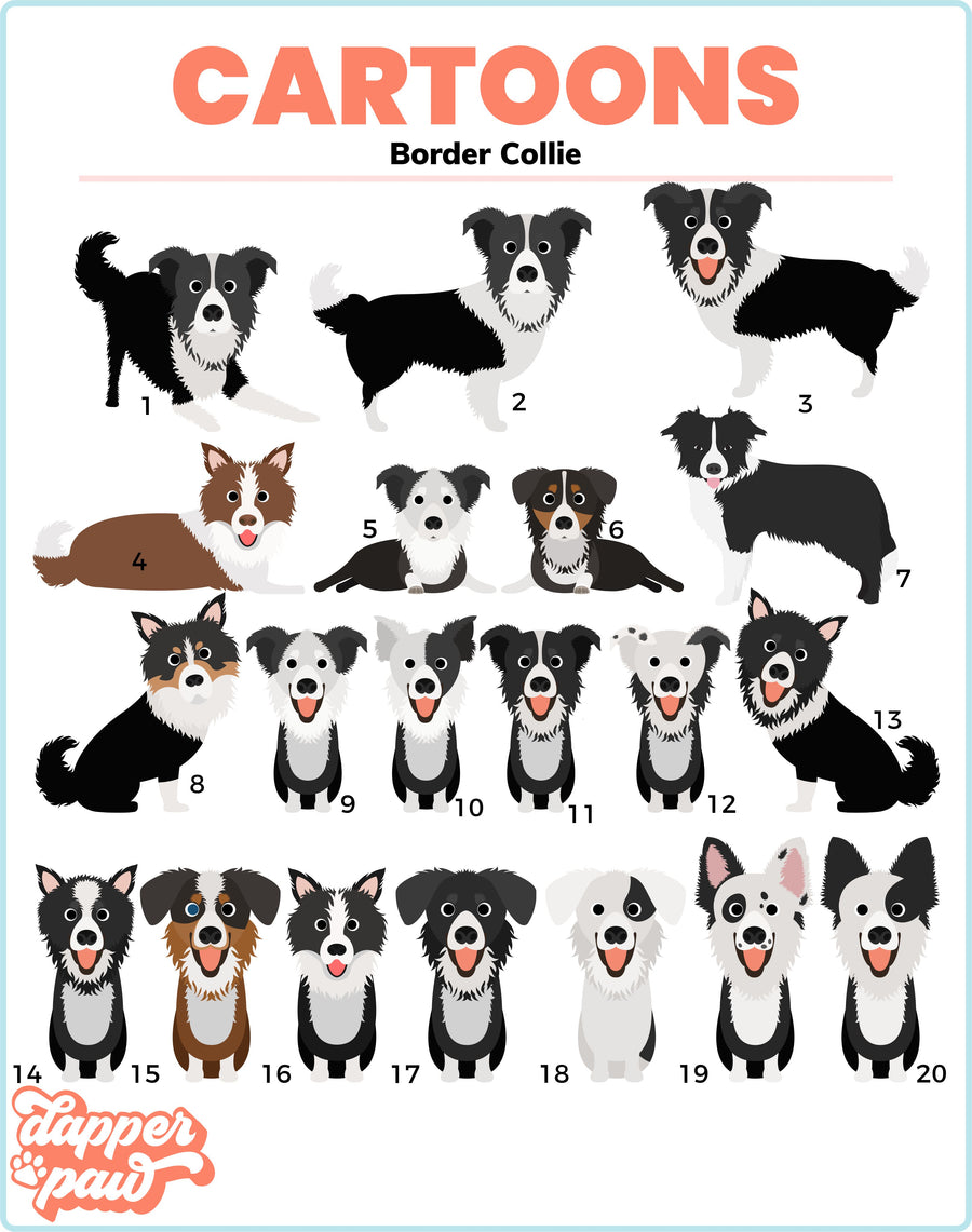 Border Collie Mouse Pad - The Dapper Paw