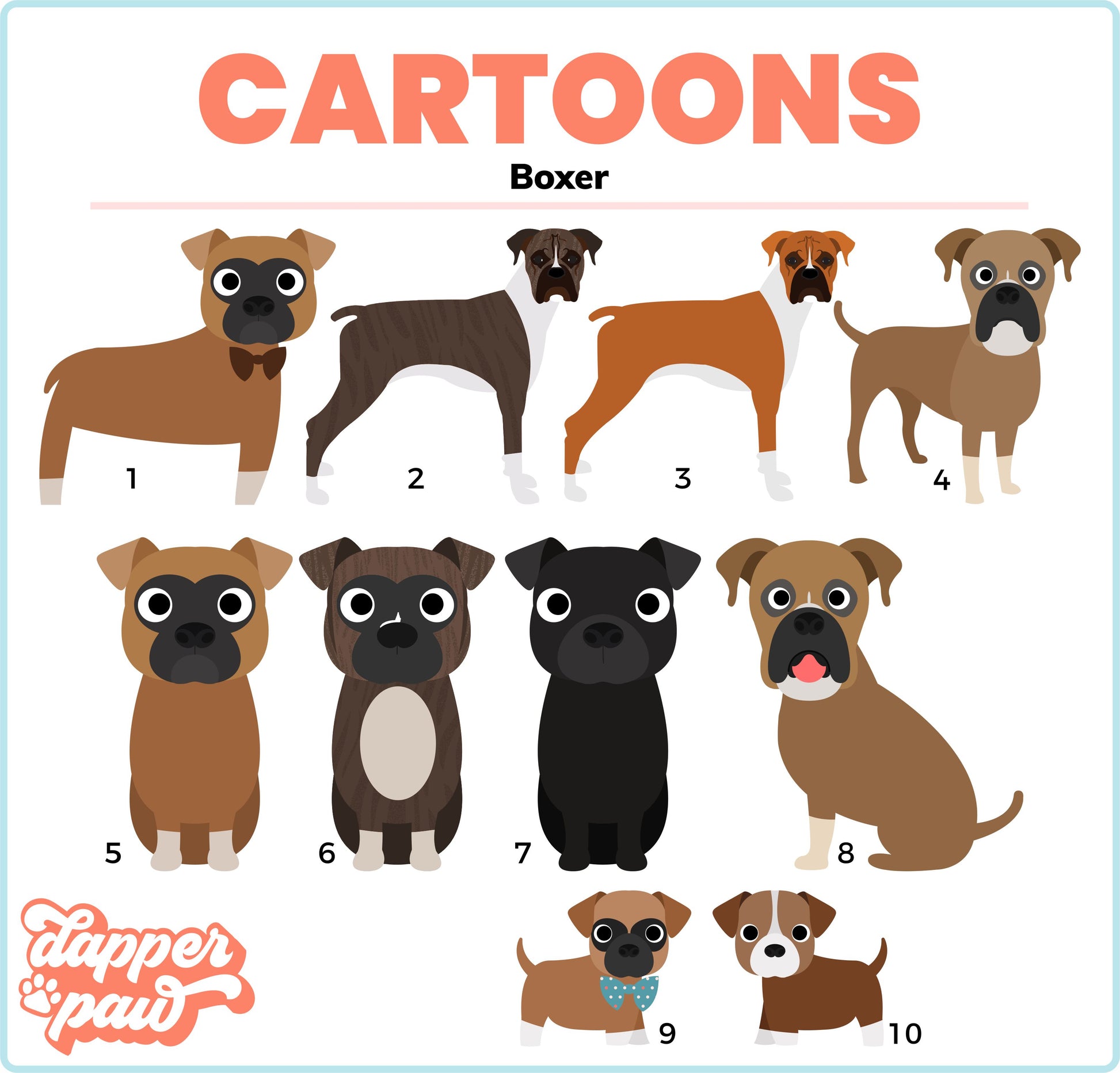 In Memory Of - Single Pet Cartoon Ornament - The Dapper Paw