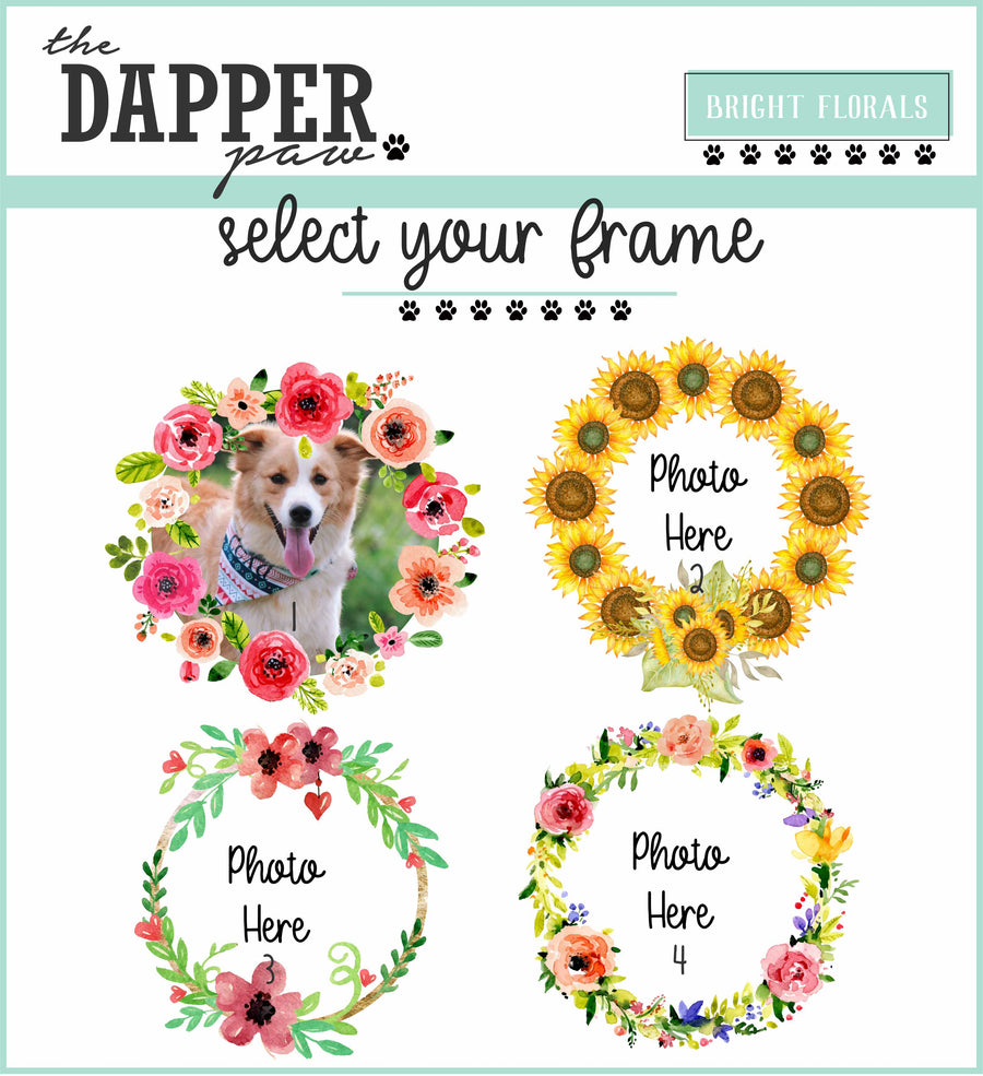 Photo Mug - Bright Floral Frames - The Dapper Paw