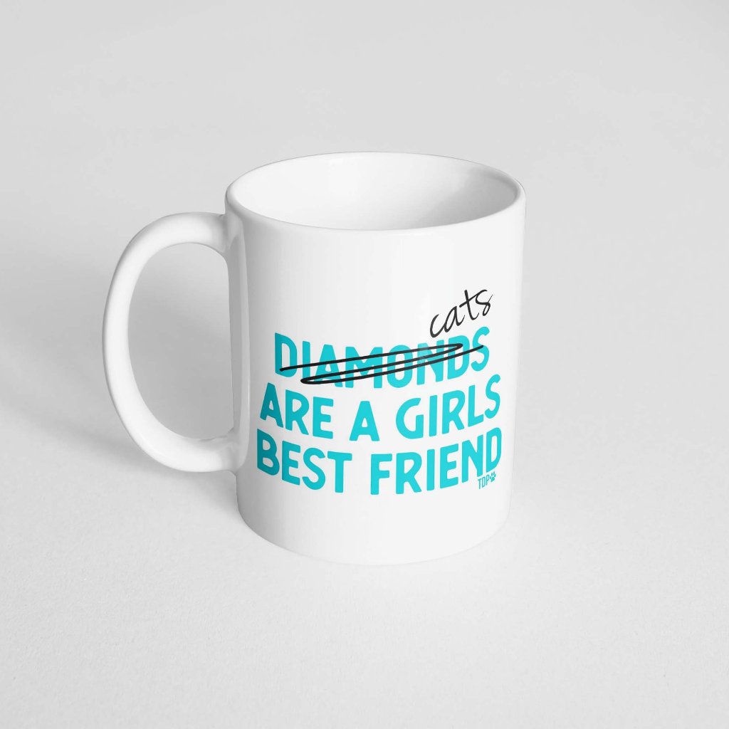 Cats are a Girls Best Friend Coffee Mug - The Dapper Paw