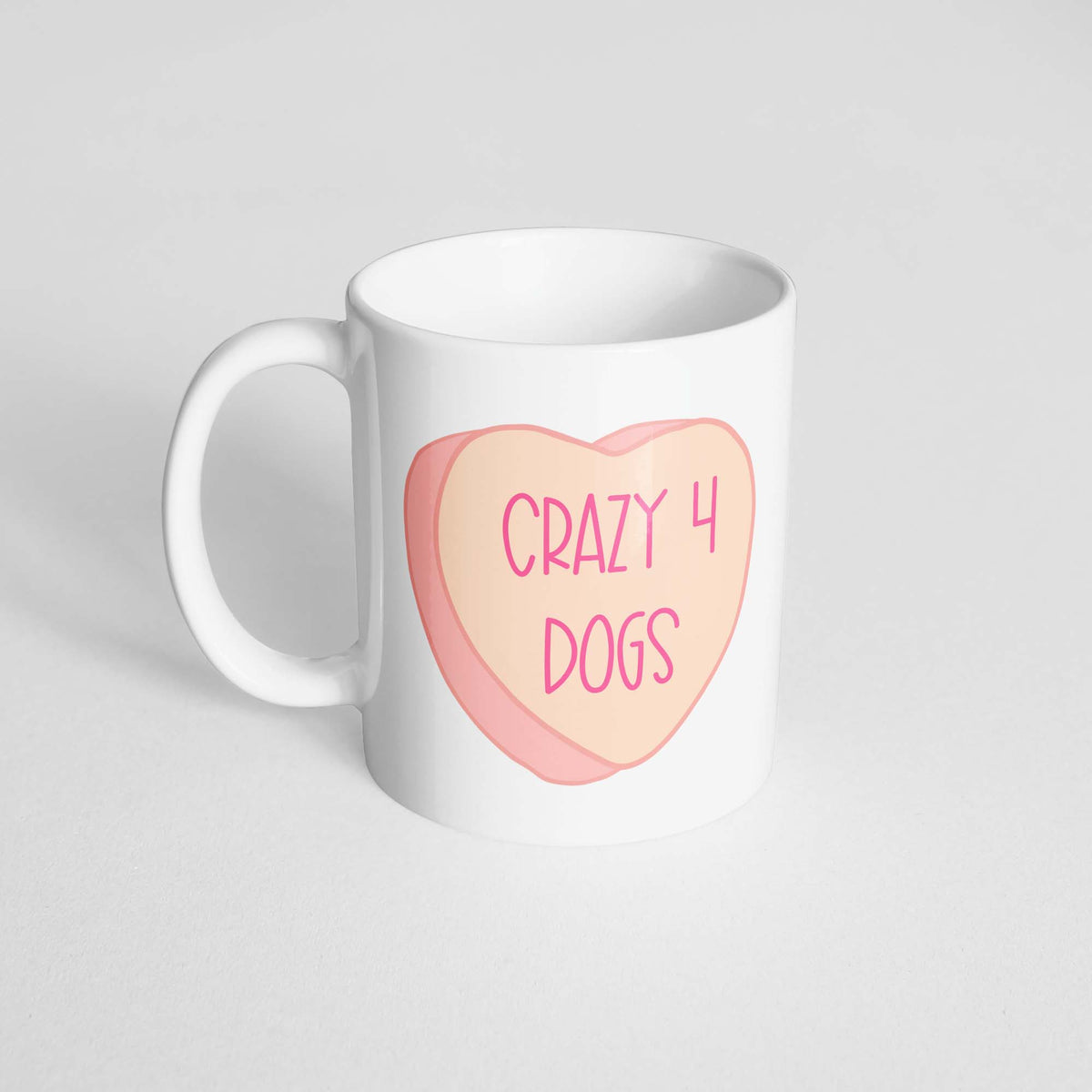 Crazy 4 Dogs Heart Mug