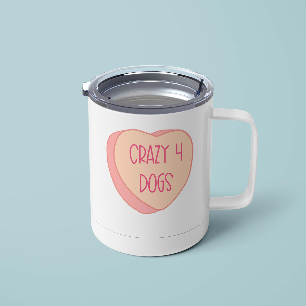 Crazy 4 Dogs Heart Mug