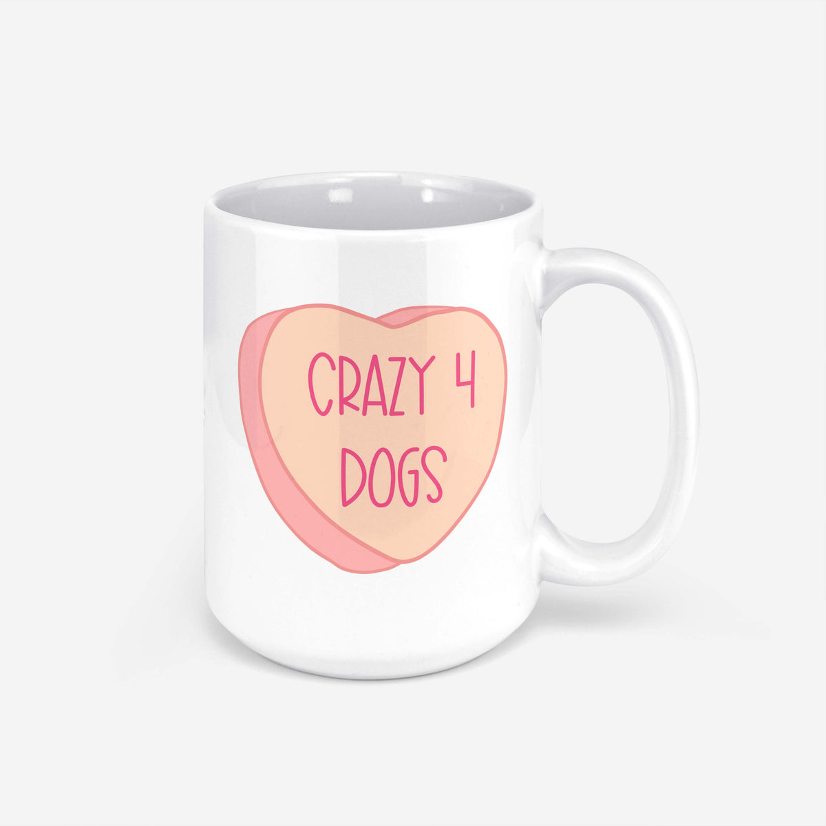 Crazy 4 Dogs Heart Mug