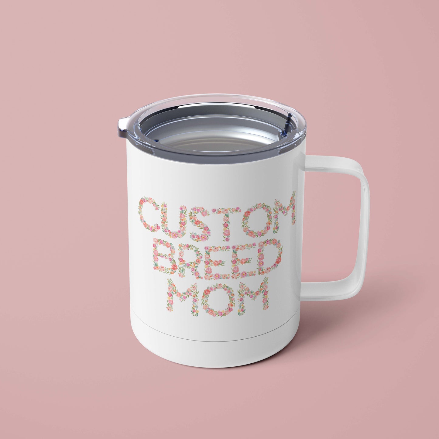 Custom Breed Mom Floral Mug