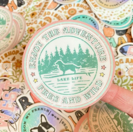 Lake Life Adventure Die Cut Sticker