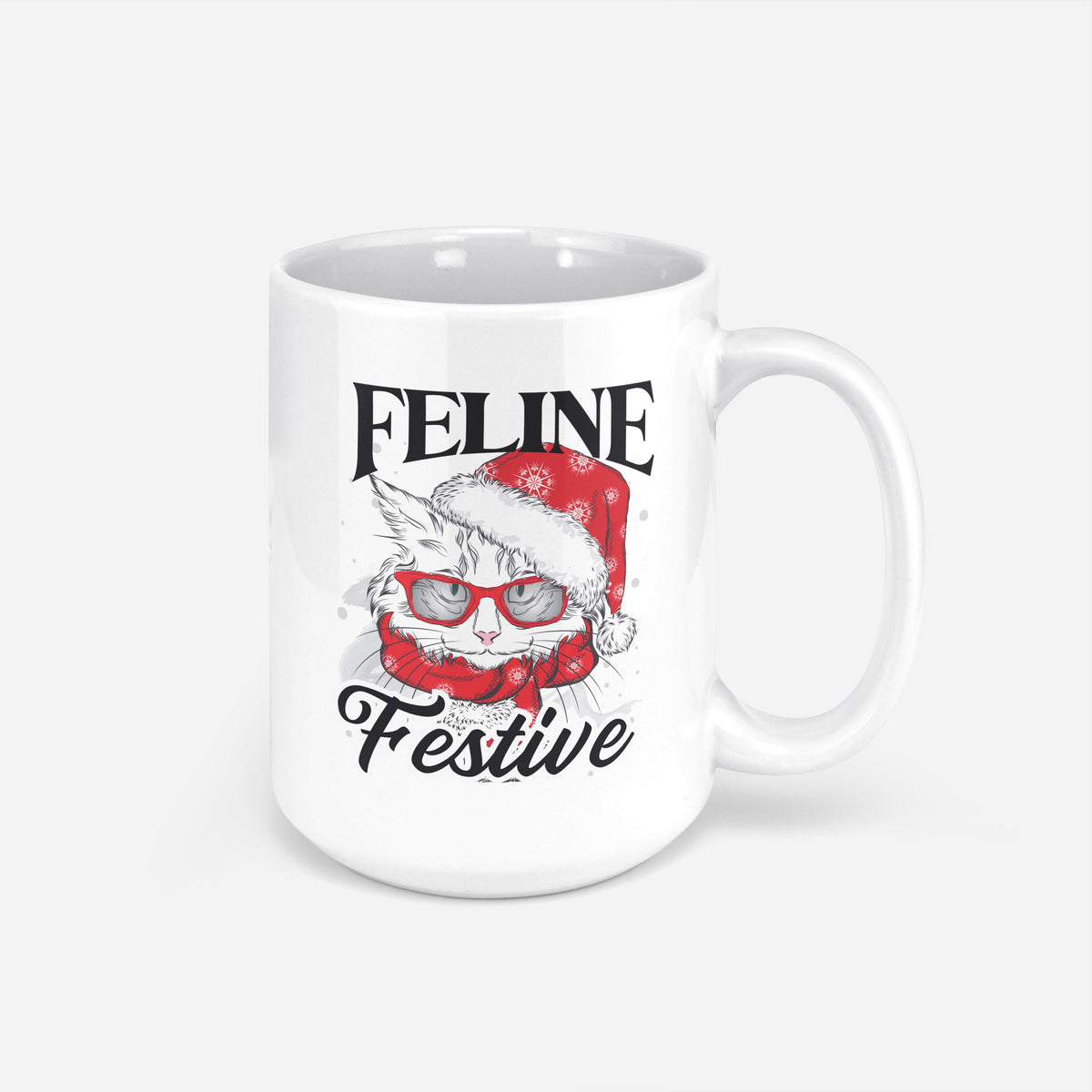 Feline Festive | Holiday Cat Mug