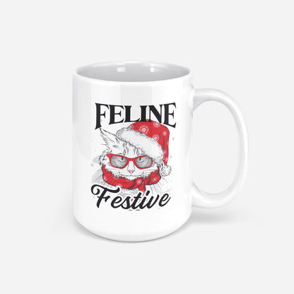 Feline Festive | Holiday Cat Mug