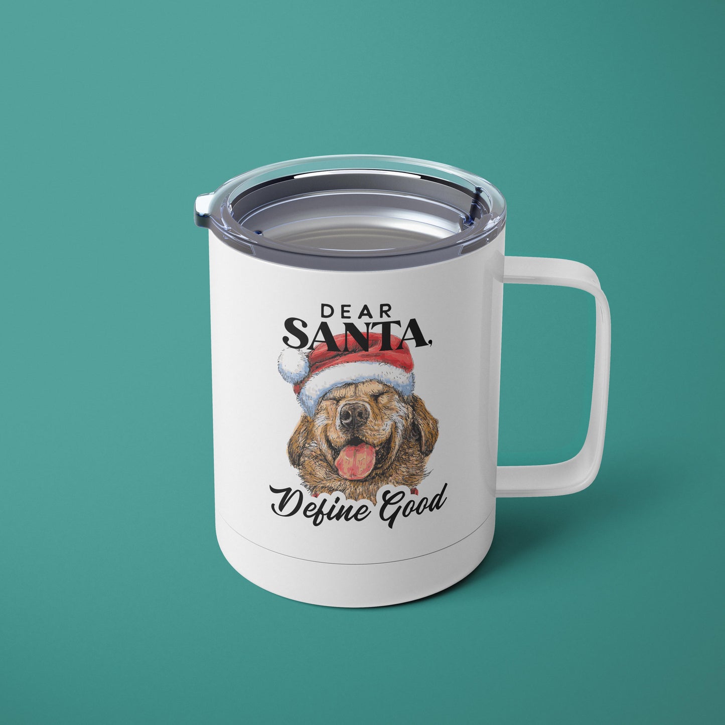 Dear Santa, Define Good | Holiday Dog Mug