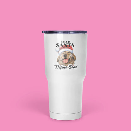 Dear Santa, Define Good | Holiday Dog Mug