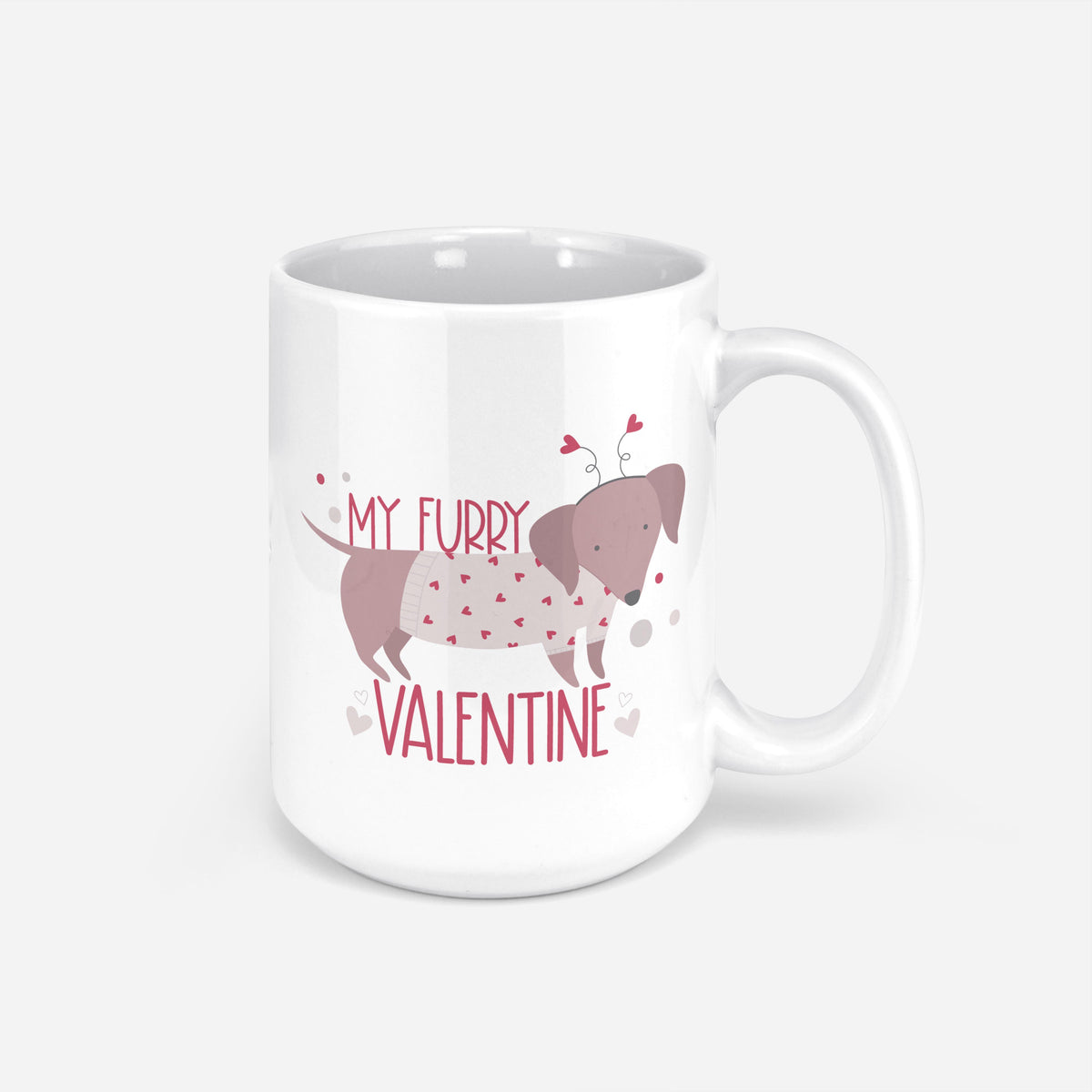 My Furry Valentine Mug | Holiday Dog Mug