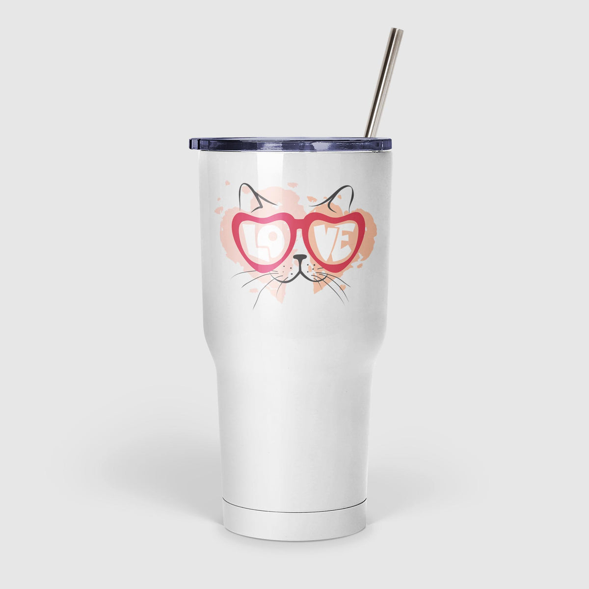 LOVE Sunglasses Cat | Valentine Cat Mug - The Dapper Paw