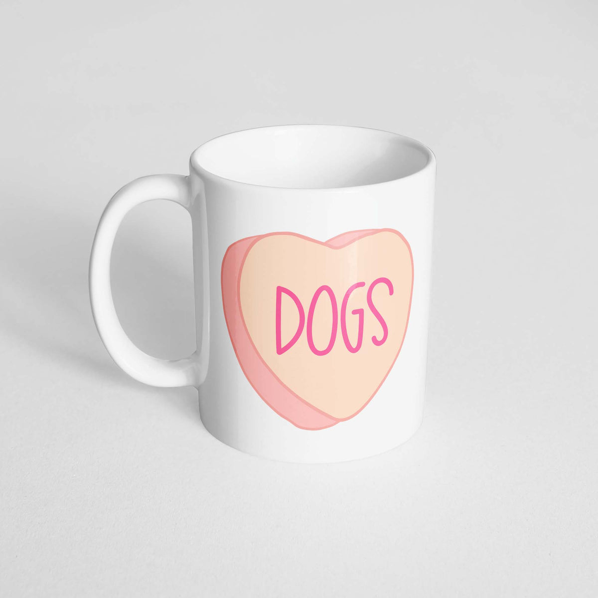 DOGS Heart Mug
