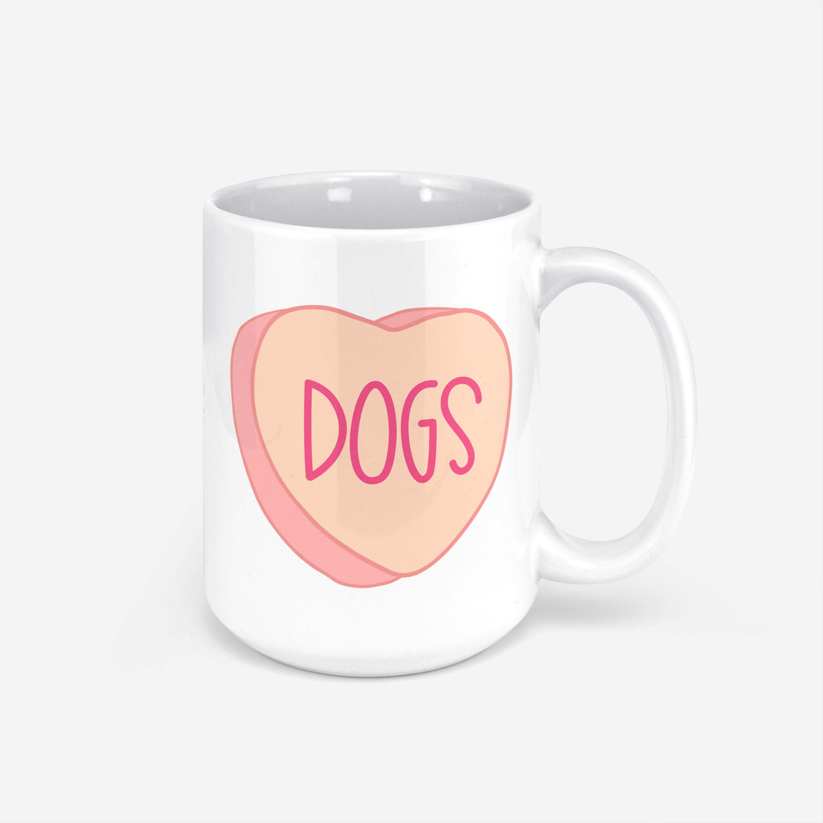DOGS Heart Mug