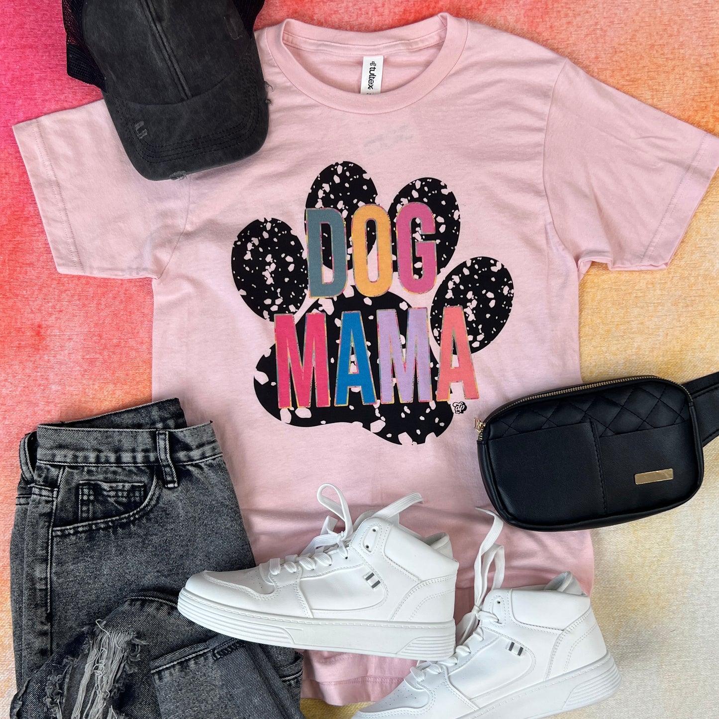 Splatter Dog Mama Paw Tee