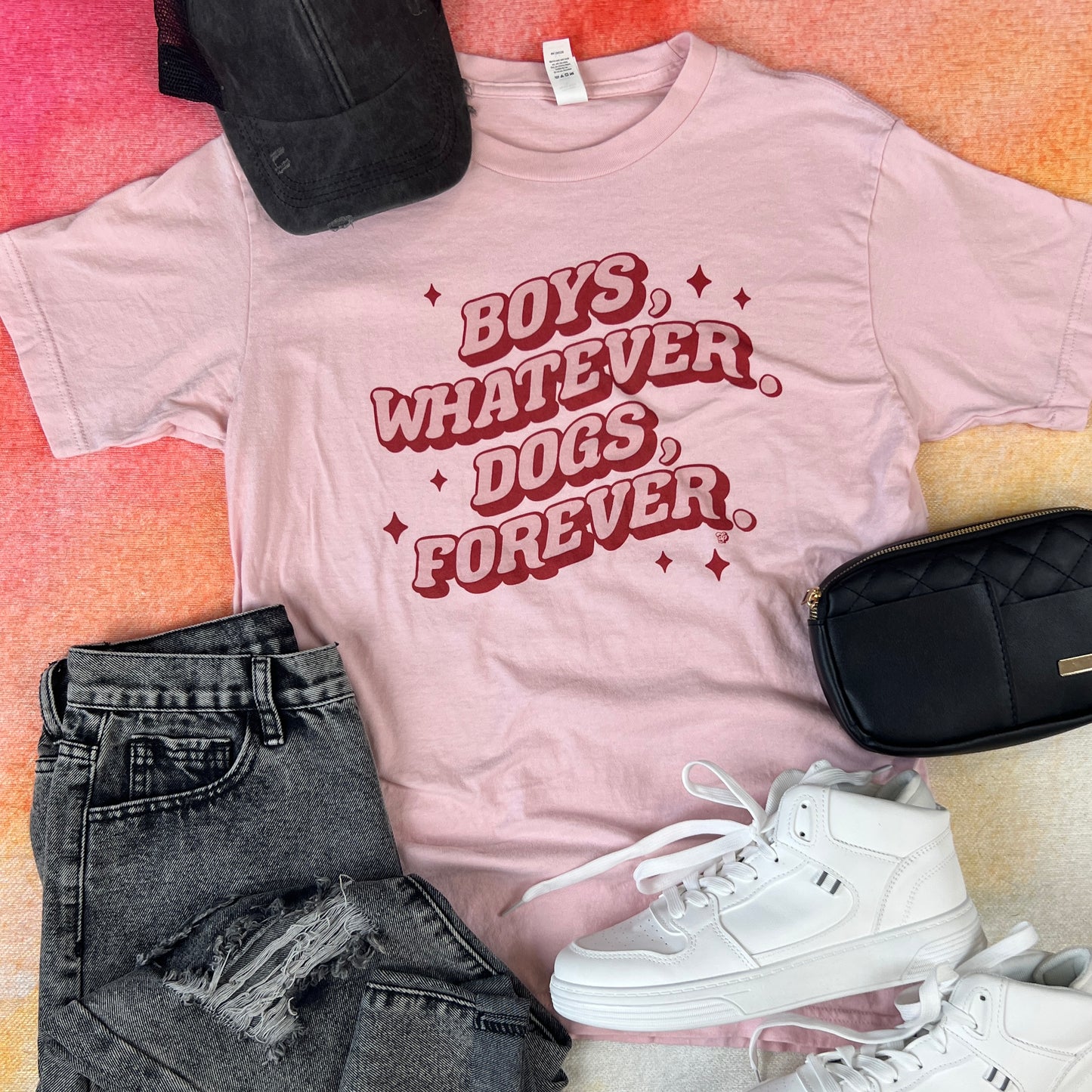Retro Wave Dogs Forever | Tee