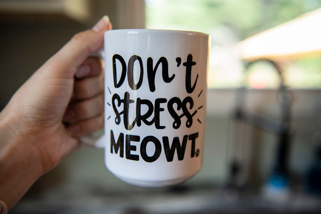 Don't Stress Meowt Coffee Mug - The Dapper Paw