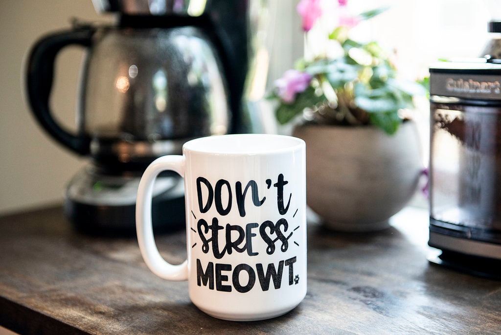 Don't Stress Meowt Coffee Mug - The Dapper Paw
