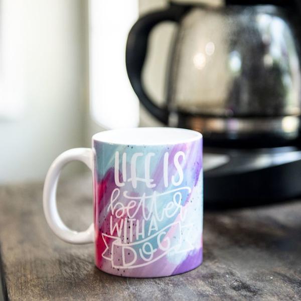 Full Color Life Is Better With A Dog Coffee Mug - The Dapper Paw