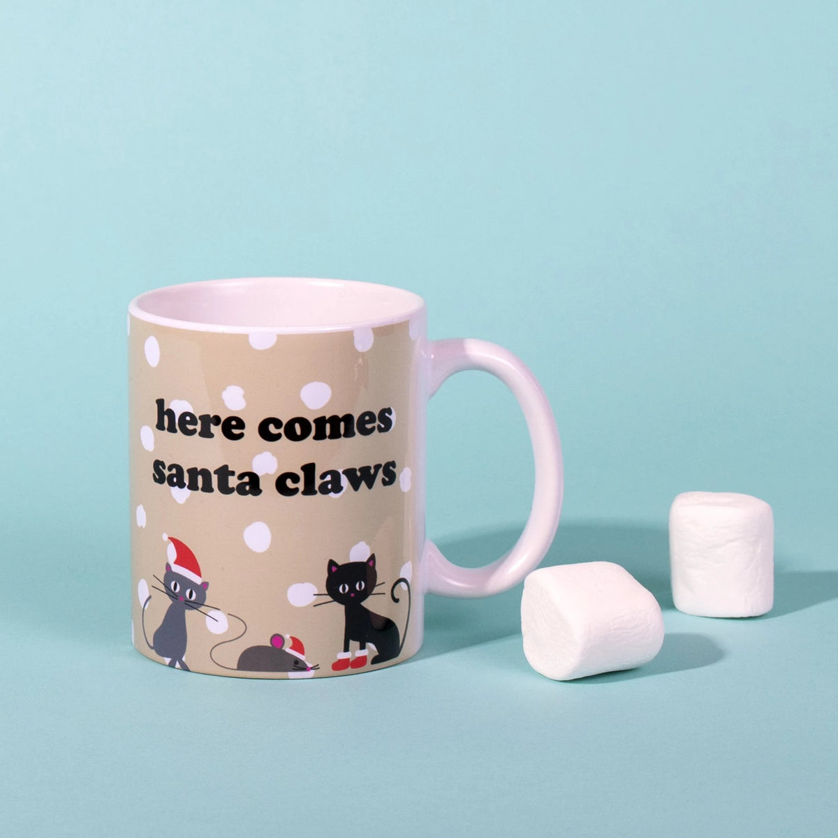 Here Comes Santa Claws Mug - The Dapper Paw