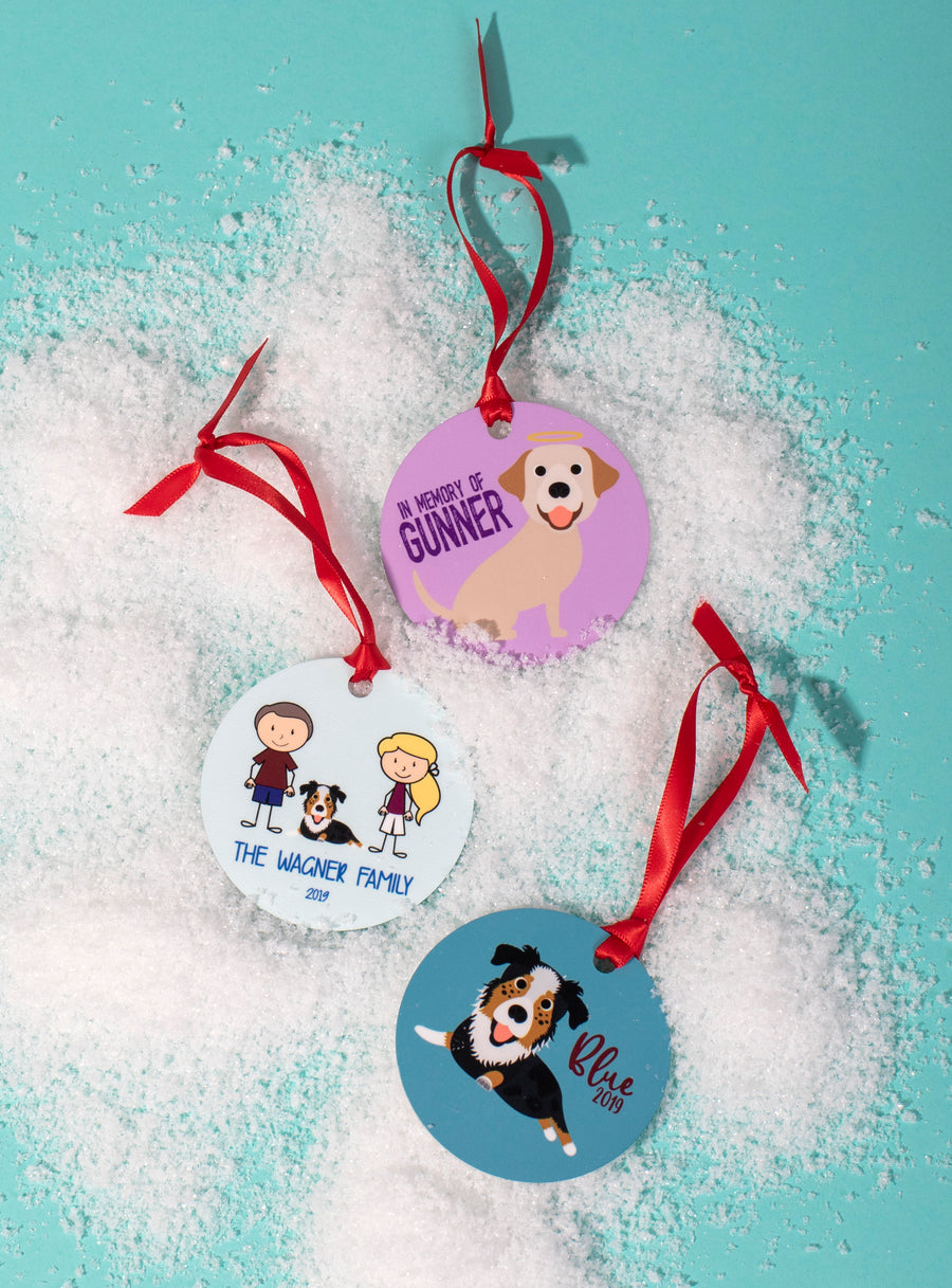 Pup and Me Cartoon Ornament - The Dapper Paw