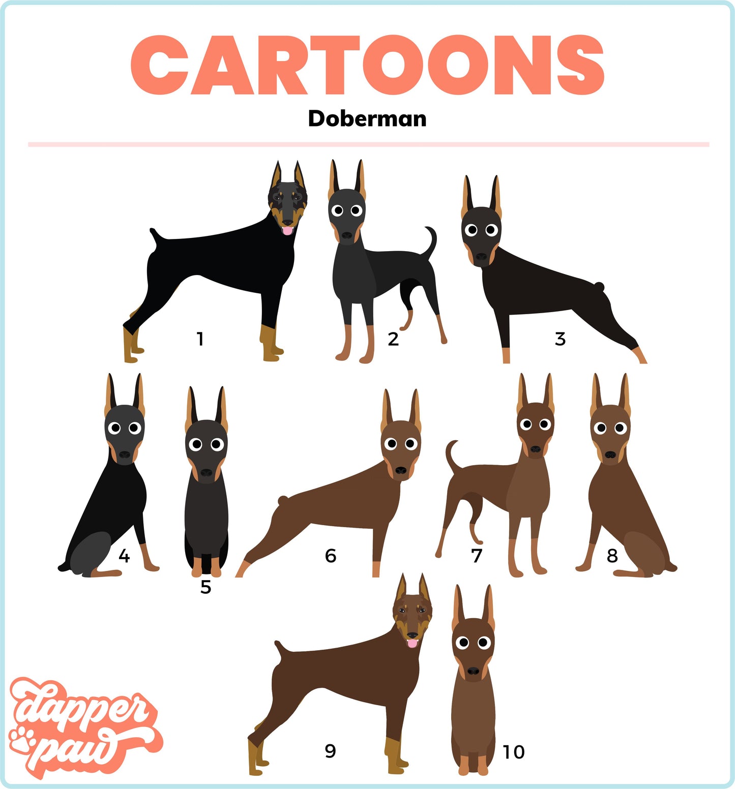 Doberman Mouse Pad - The Dapper Paw