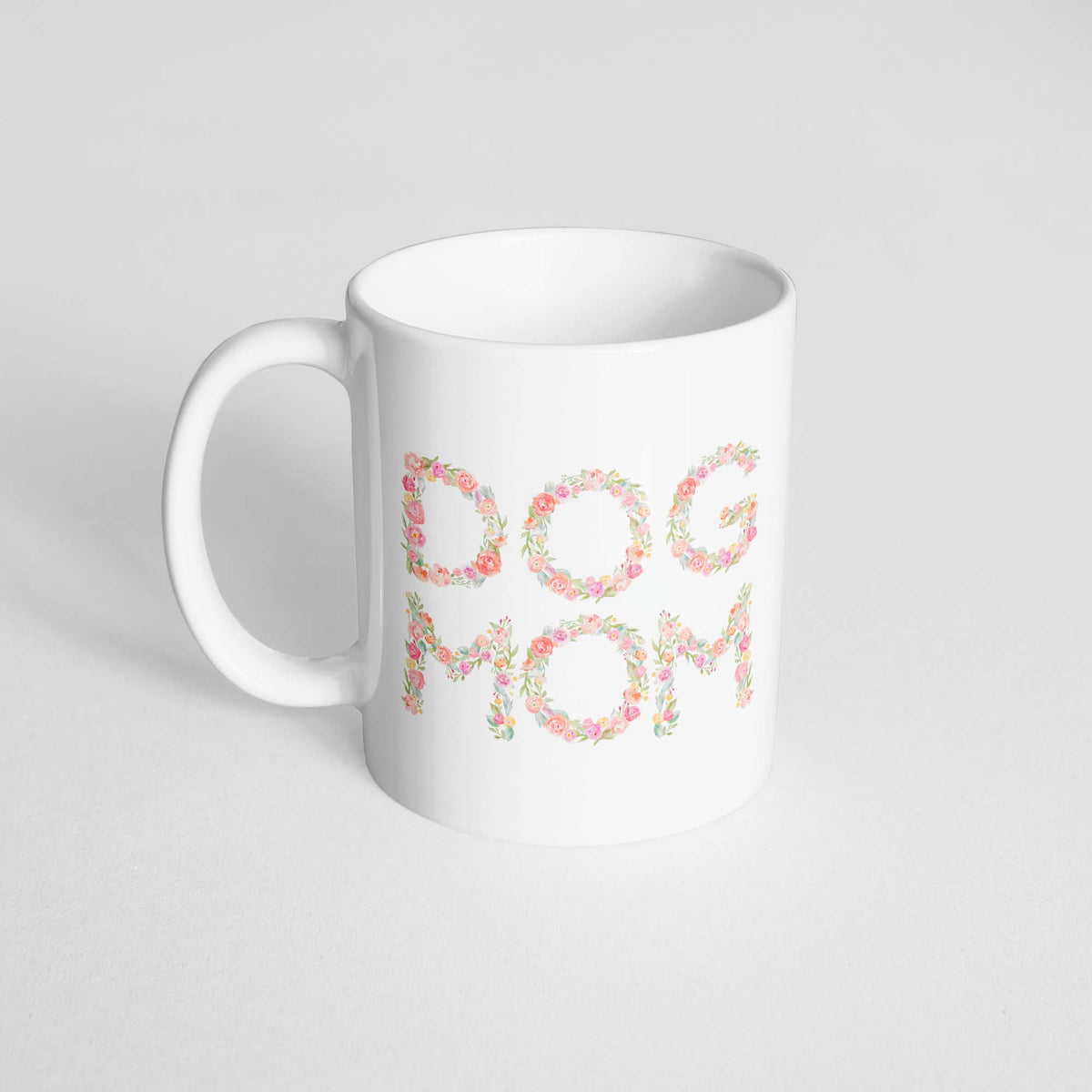Dog Mom Floral Mug