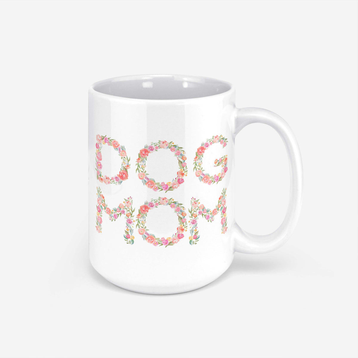 Dog Mom Floral Mug
