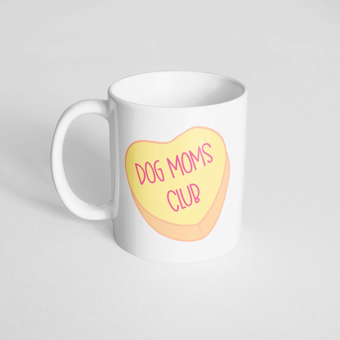 Dog Moms Club Heart Mug