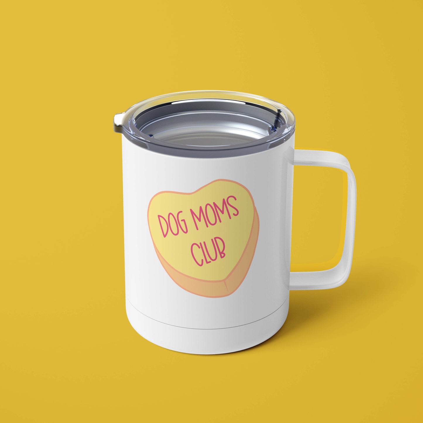 Dog Moms Club Heart Mug