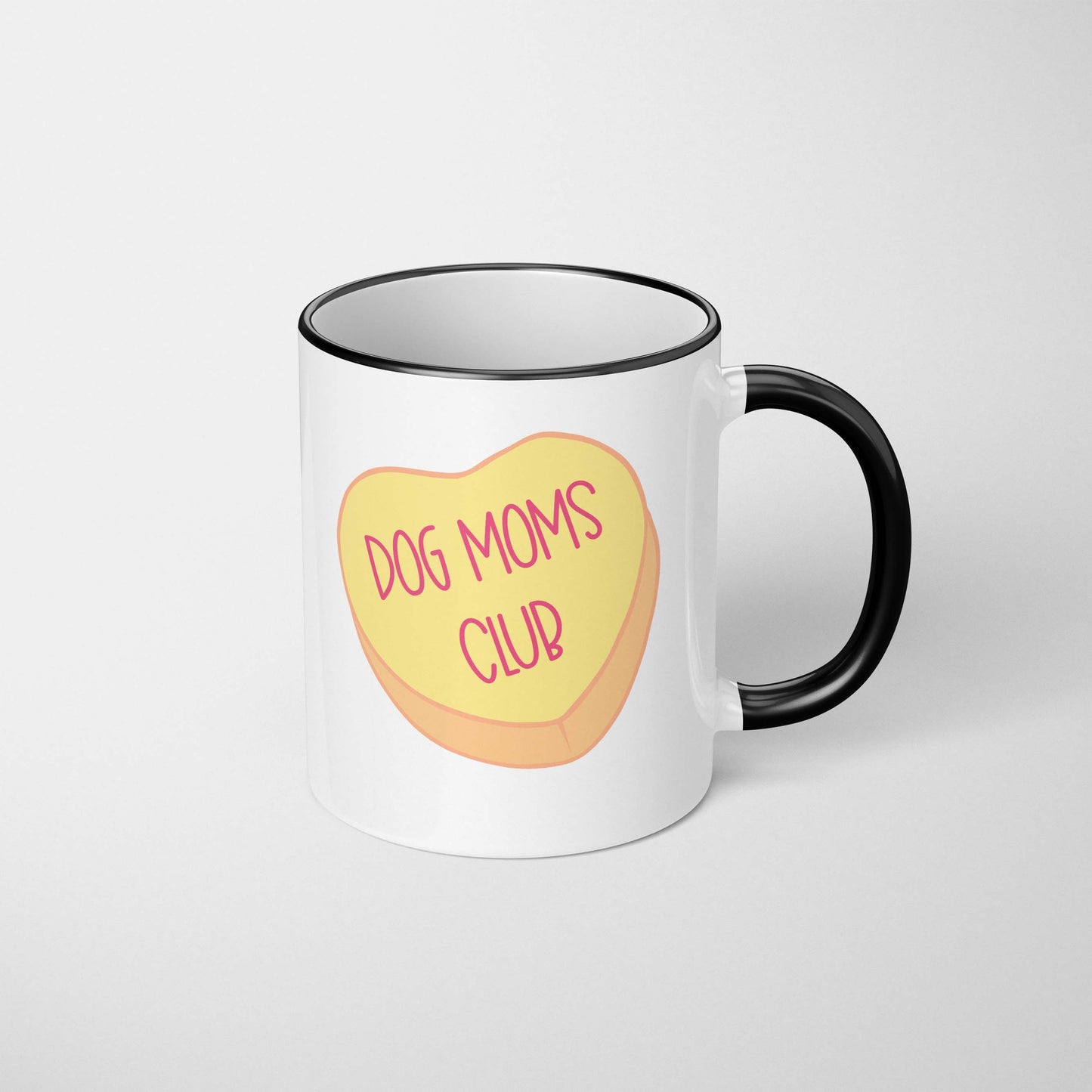 Dog Moms Club Heart Mug