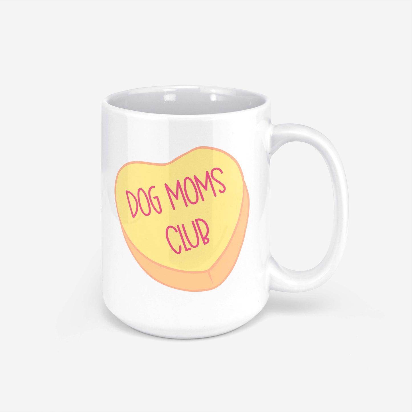 Dog Moms Club Heart Mug