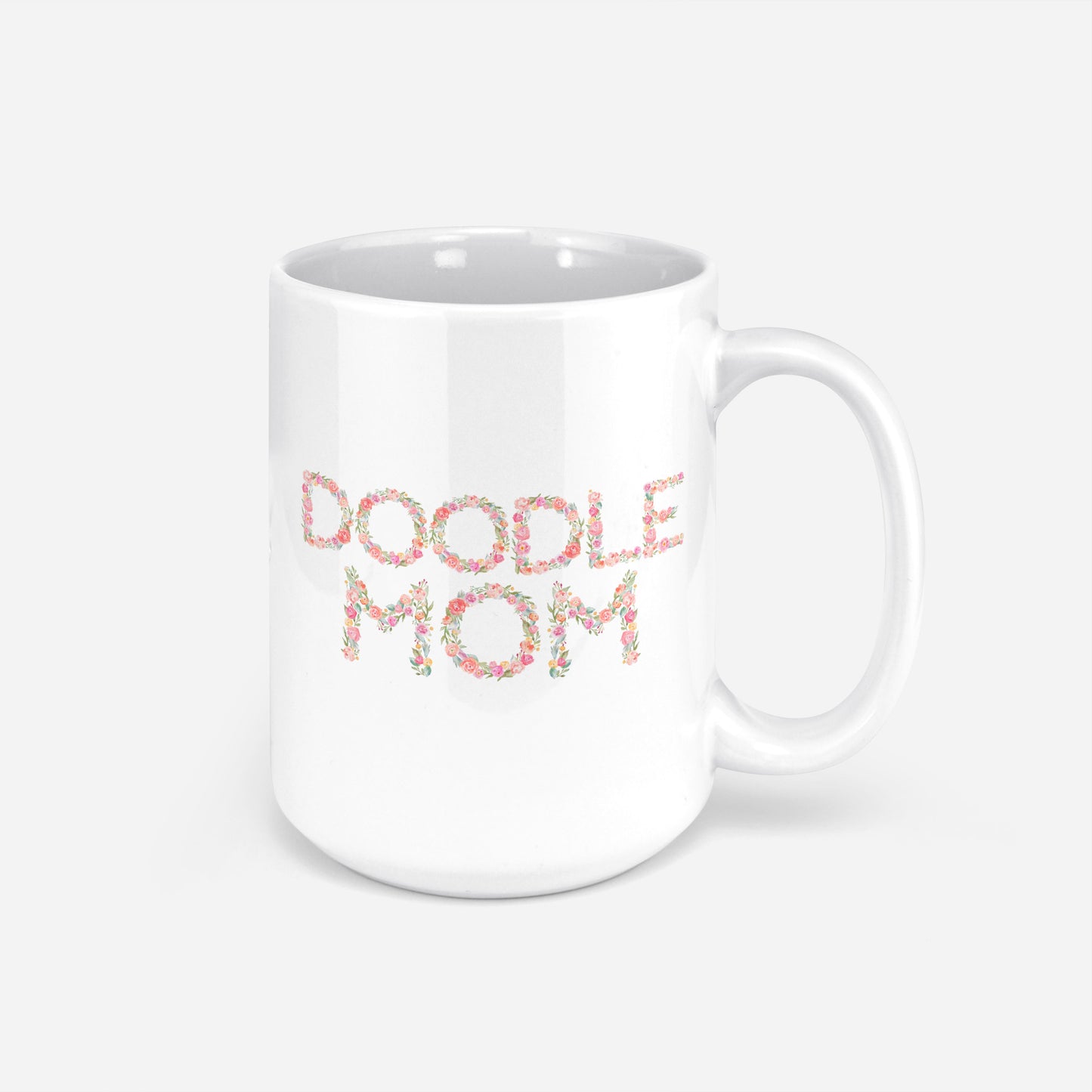 Doodle Mom Floral Mug