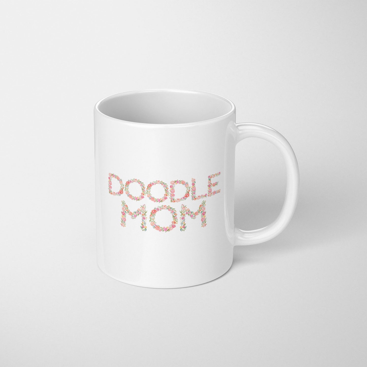 Doodle Mom Floral Mug