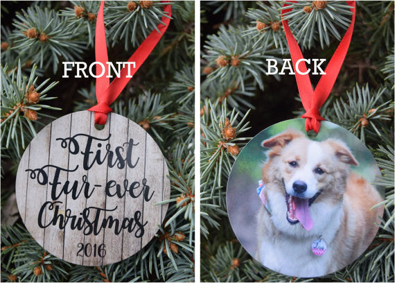 First Furever Christmas Photo Ornament - The Dapper Paw