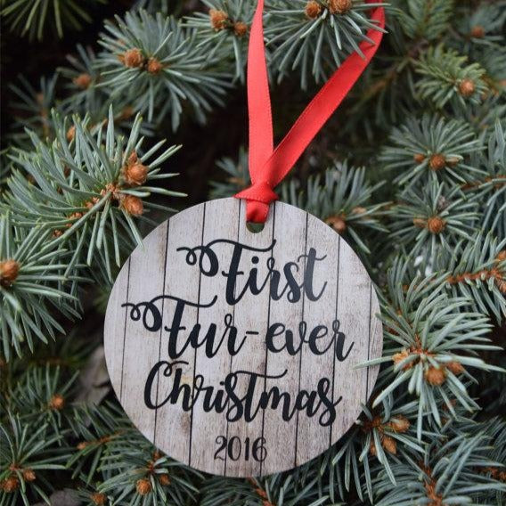 First Furever Christmas Photo Ornament - The Dapper Paw