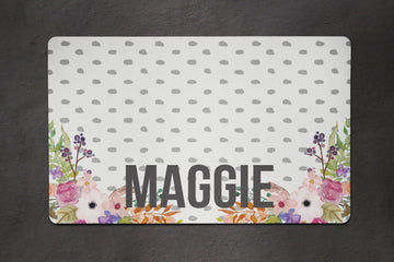 Floral Dots Placemat - The Dapper Paw