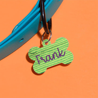 Frank Stripes Pet ID Tag