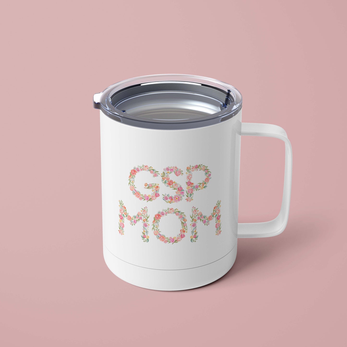 German Shorthaired Pointer (GSP) Mom Floral Mug
