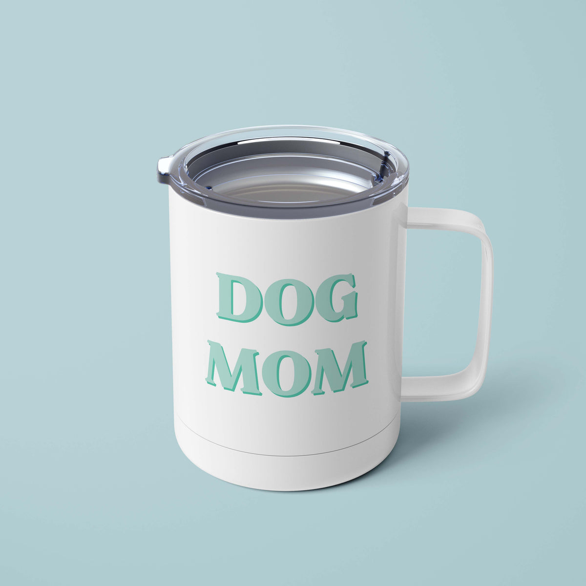 Green Layered Dog Mom Mug