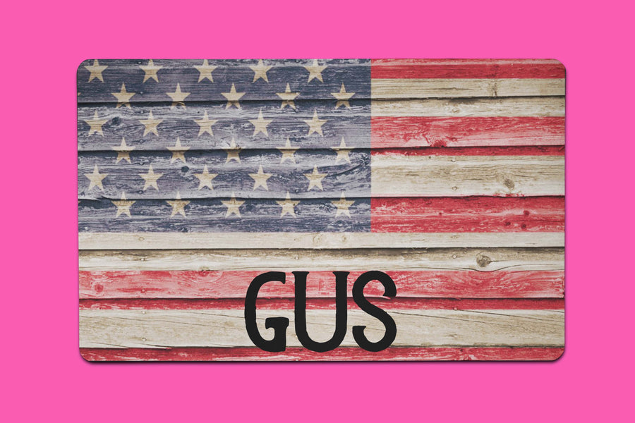 Gus Wooden Flag Placemat