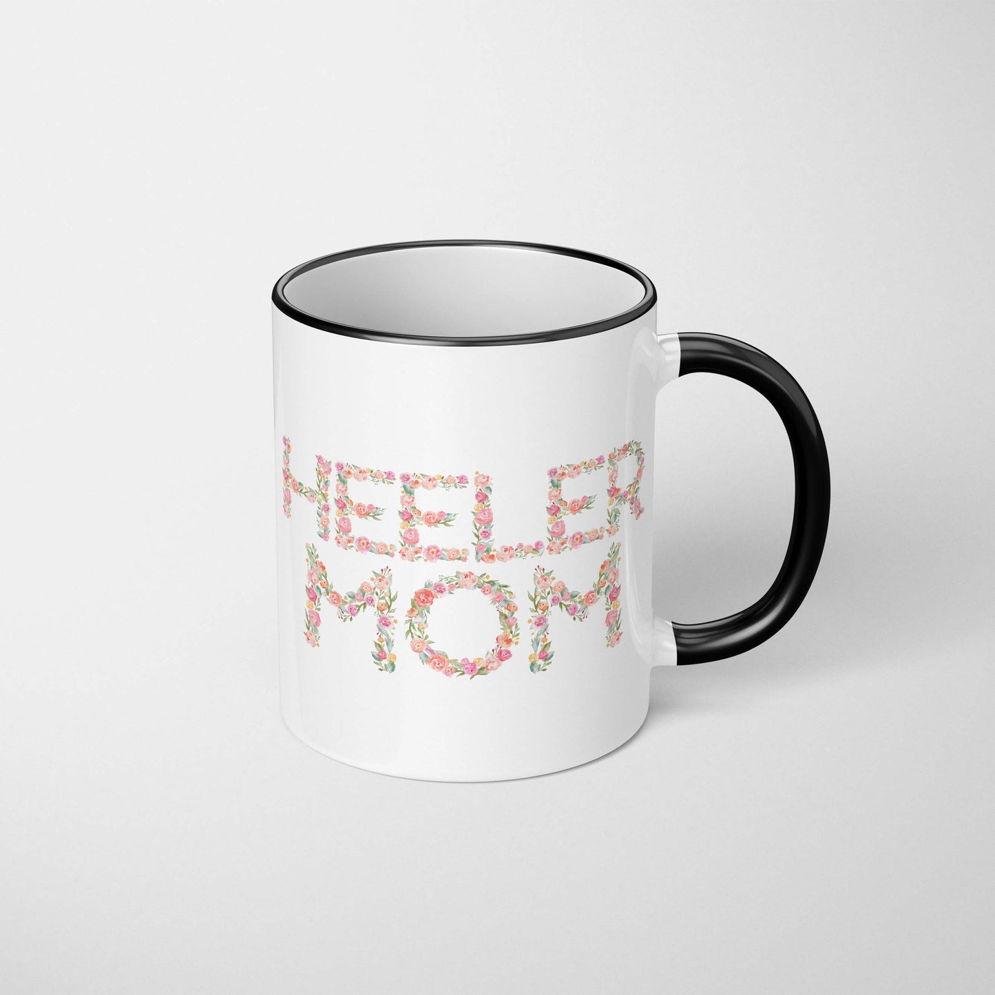 Heeler Mom Floral Mug