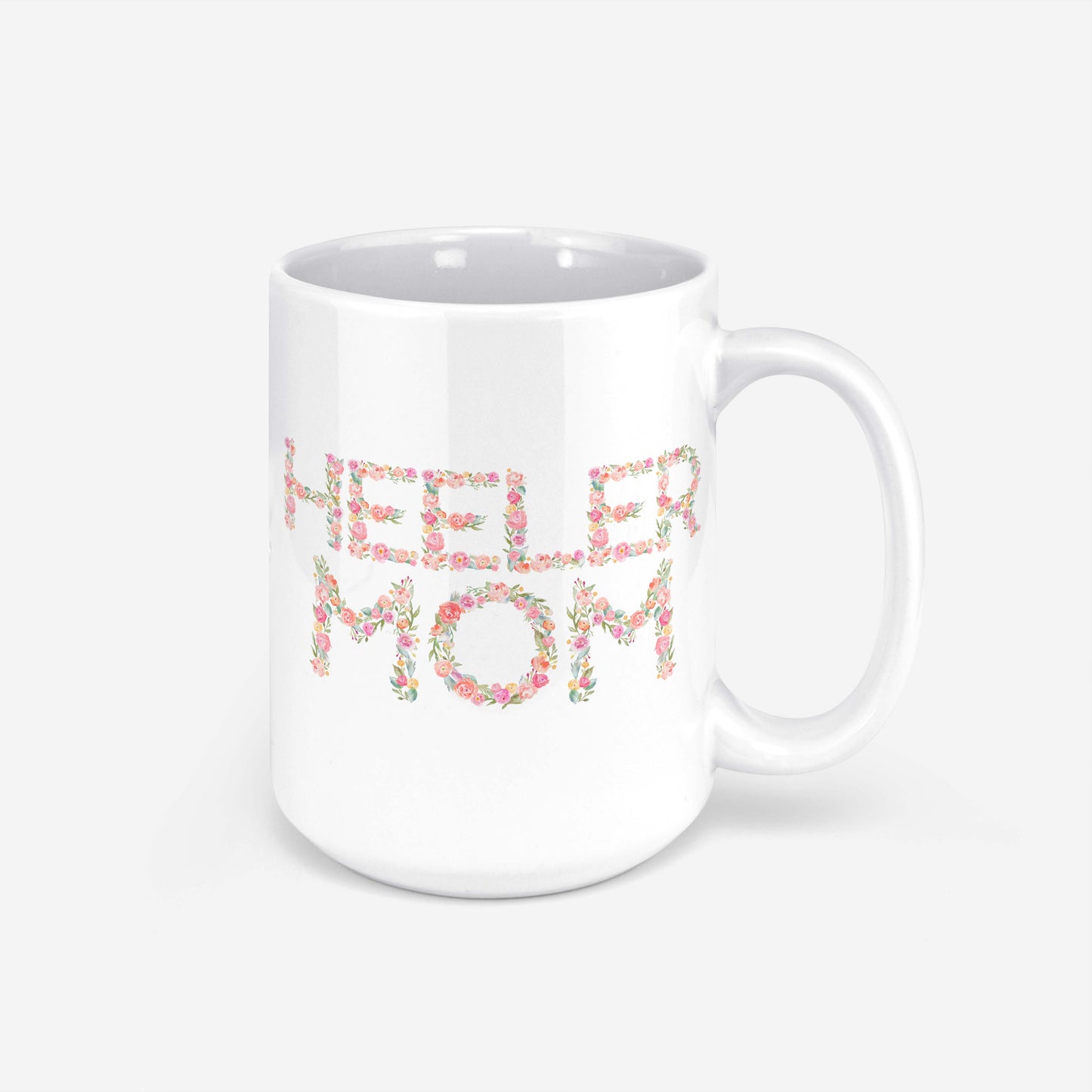 Heeler Mom Floral Mug