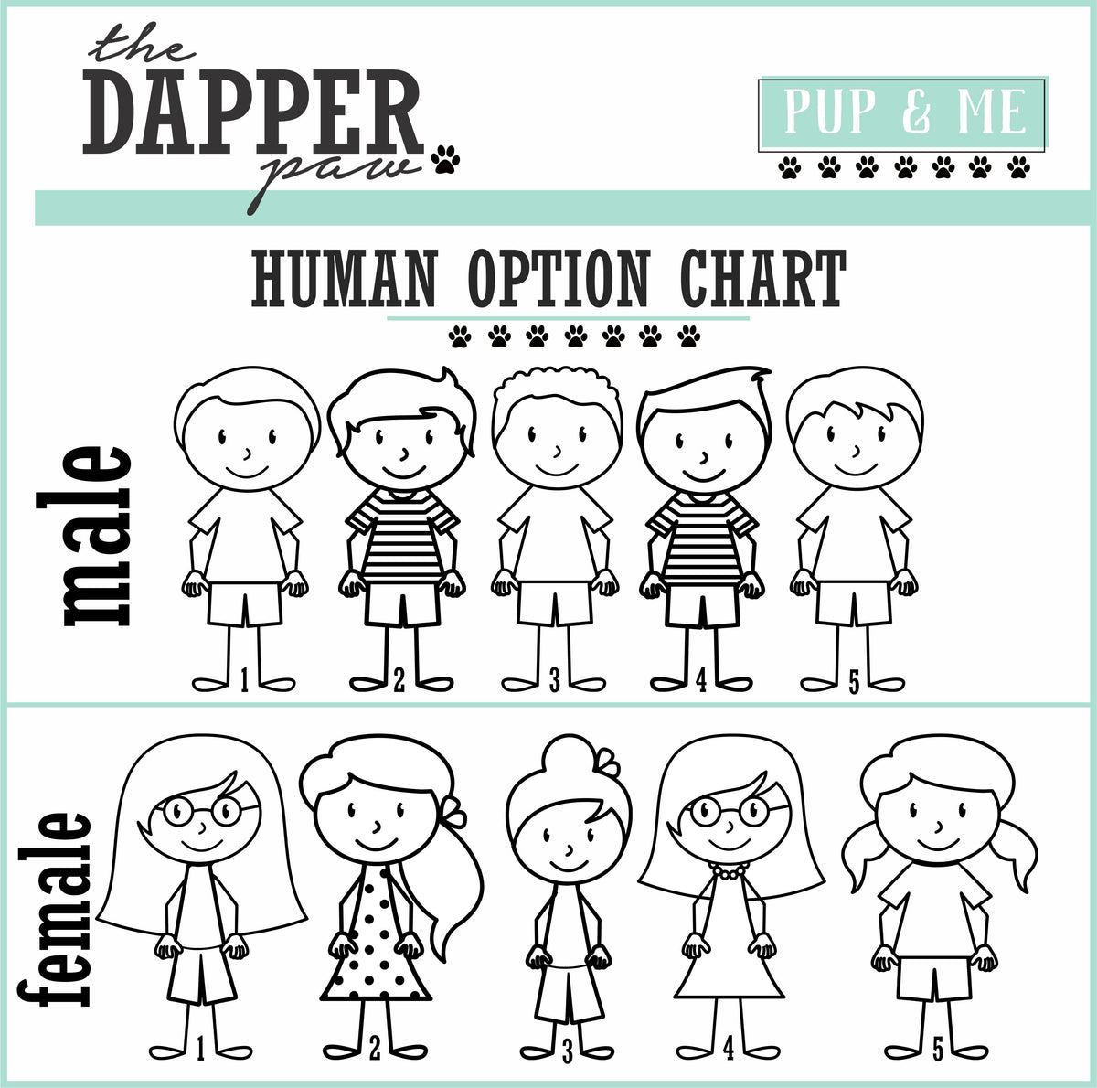 Pup and Me Cartoon Ornament - The Dapper Paw