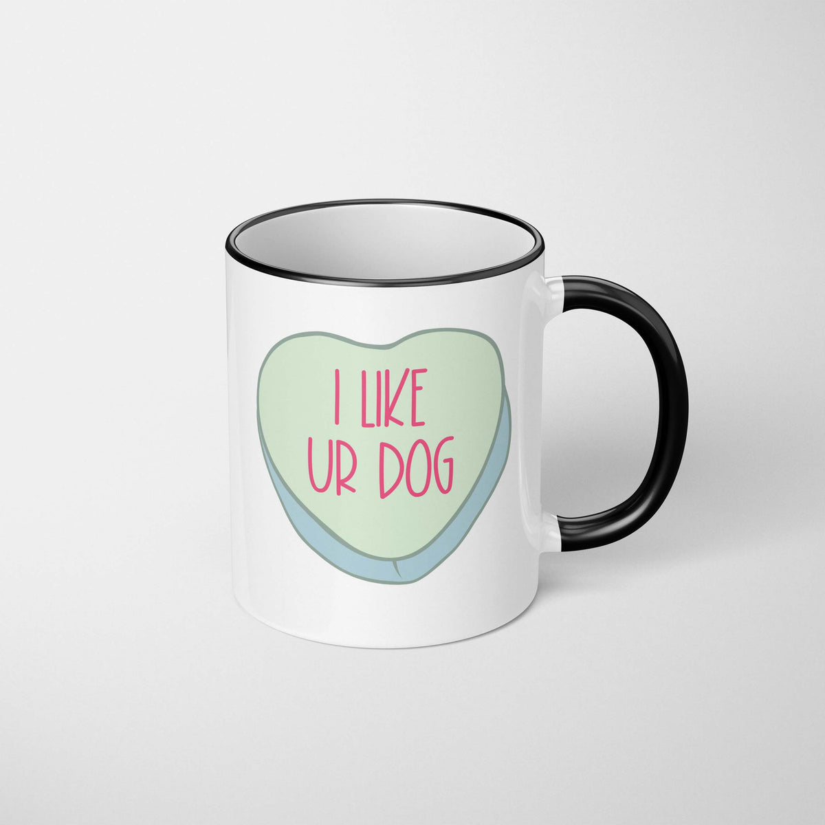 I Like Ur Dog Heart Mug